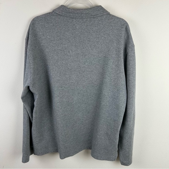 ROOTS Original Quarter zip collared gray sweater size: XL - Picture 10 of 10